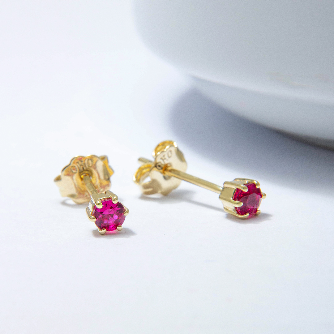 Fleur “Ruby” Earrings – Oro China Jewelry