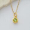 Joan Peridot Pendant by Oro China Jewelry