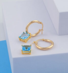 Jacinda "Blue Topaz" Earrings