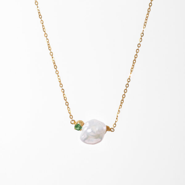 Koa "Tsavorite" Necklace