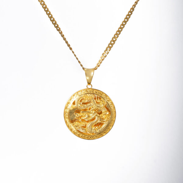Solar Dragon Medallion Pendant