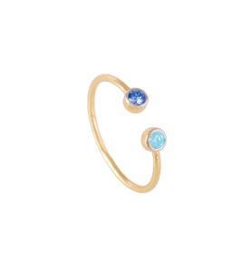 Wella "Blue Sapphire and Blue Topaz" Ring