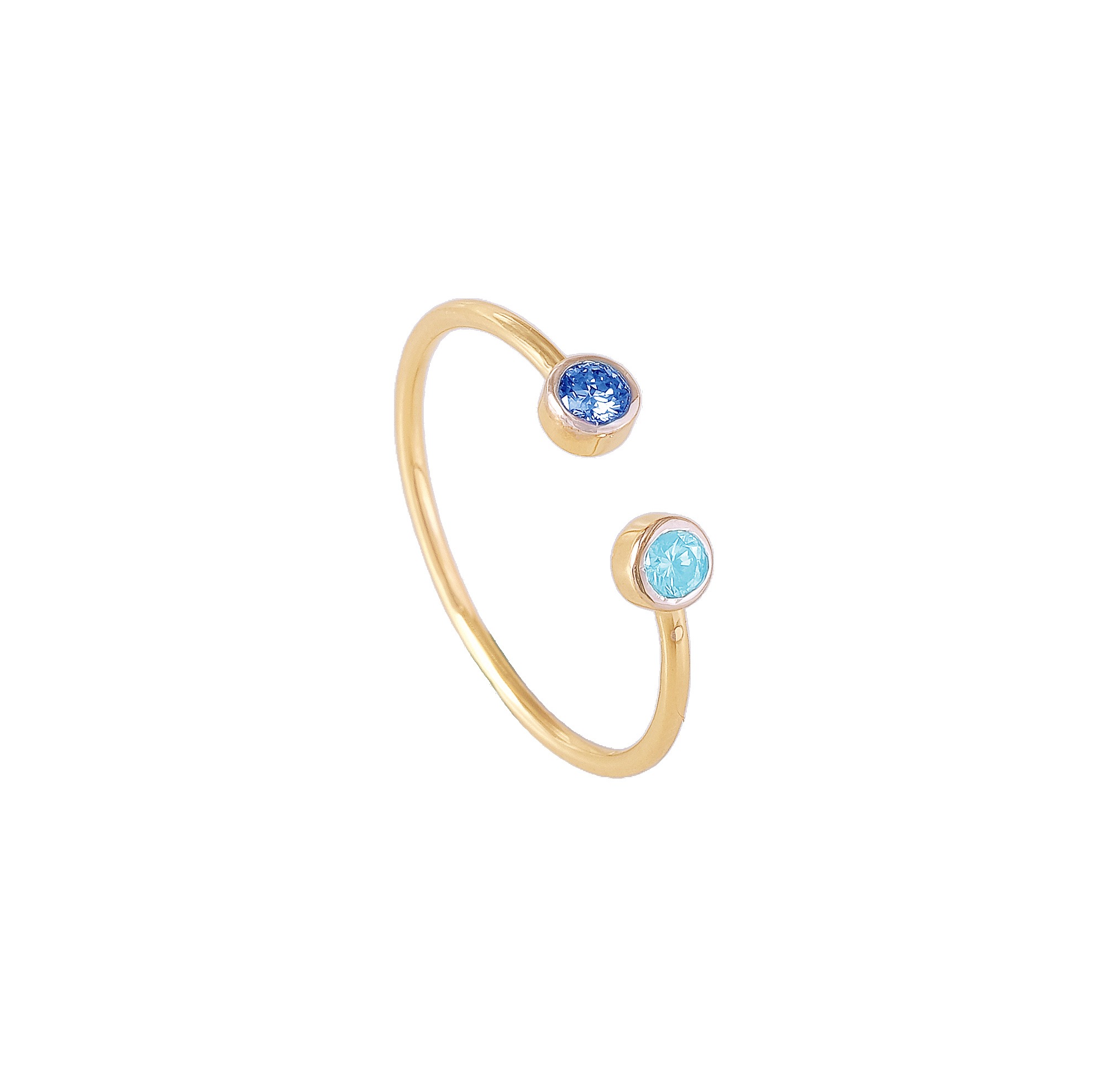 Wella "Blue Sapphire and Blue Topaz" Ring