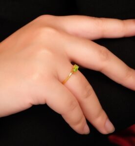 Alternative view of Celia "Peridot" Ring