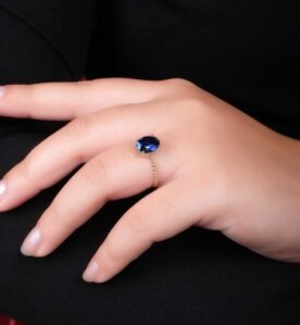Alternative view of Eugénie "Blue Sapphire" Ring