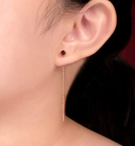 Alternative view of Ralen "Garnet" Earrings