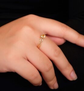 Alternative view of Yzna "Citrine" Ring