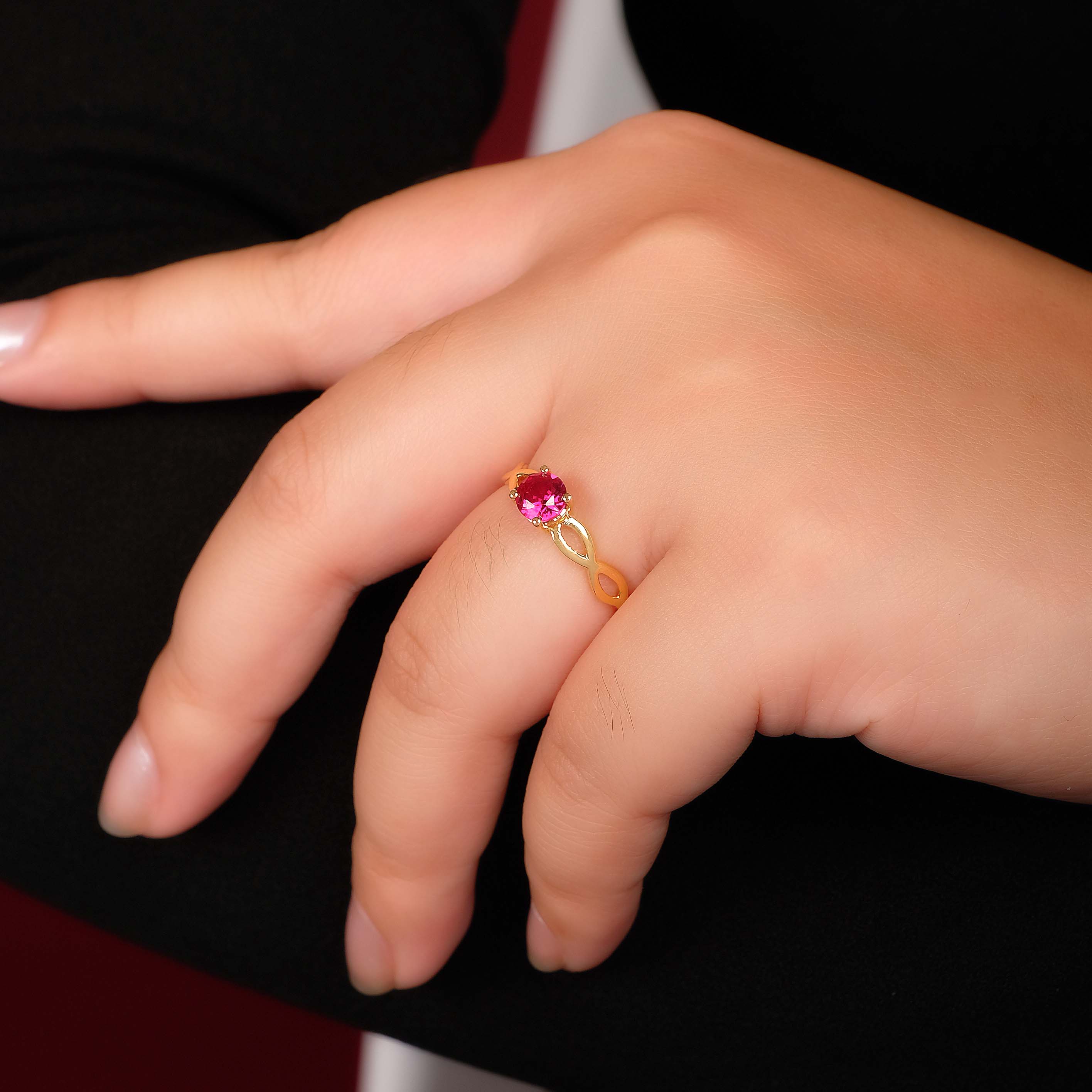 Alternative view of Yzna "Ruby" Ring