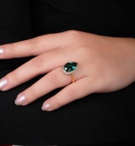 Alternative view of Zeke "Emerald" Ring