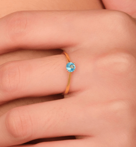 Alternative view of Klian "Blue Topaz" Ring