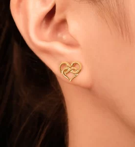Alternative view of Infinity Heart Earrings