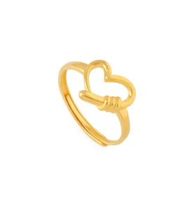 Knotte Heart Ring